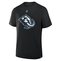 Men's Fanatics JJ Peterka Black Utah Mammoth Authentic Stack Name & Number T-Shirt