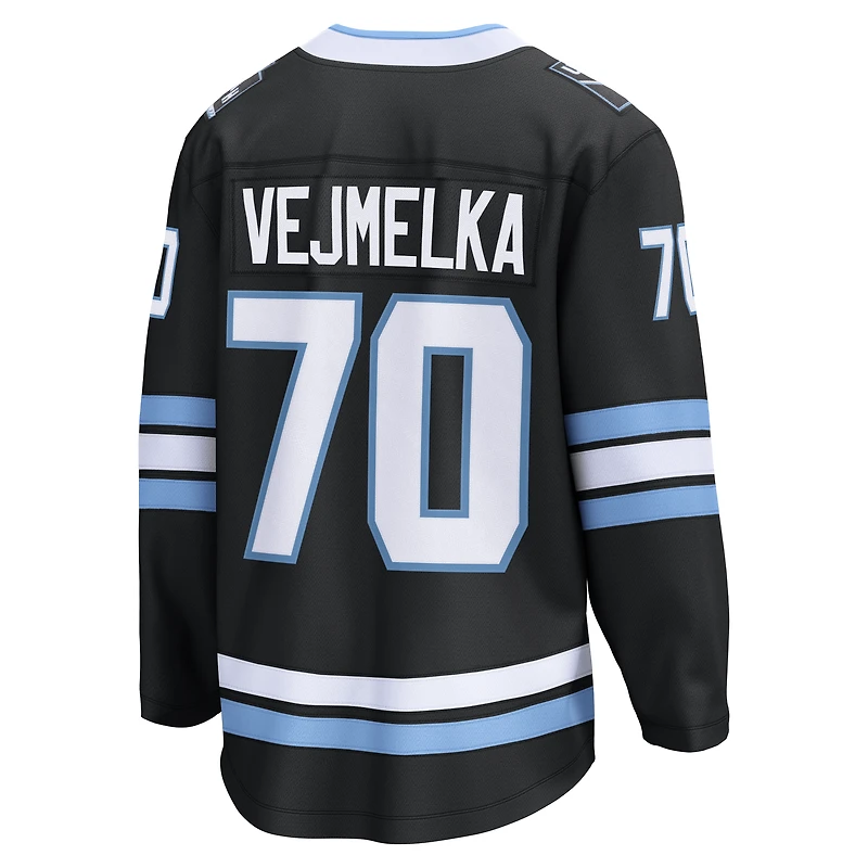 Men's Fanatics Karel Vejmelka Black Utah Mammoth Home Breakaway Jersey