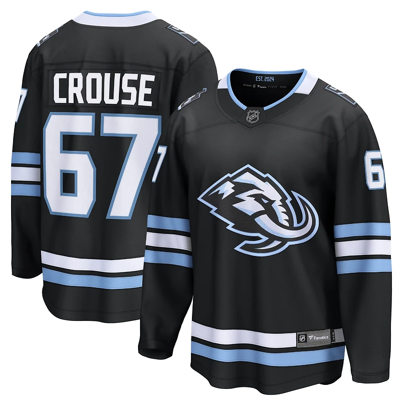 Men's Fanatics Lawson Crouse Black Utah Mammoth Home Breakaway Player Jersey