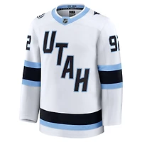 Men's Fanatics Logan Cooley White Utah Mammoth Away Premium Player Jersey