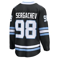 Maillot de joueur échappé à domicile des Utah Mammoth Mikhail Sergachev, fanatiques pour hommes, noir