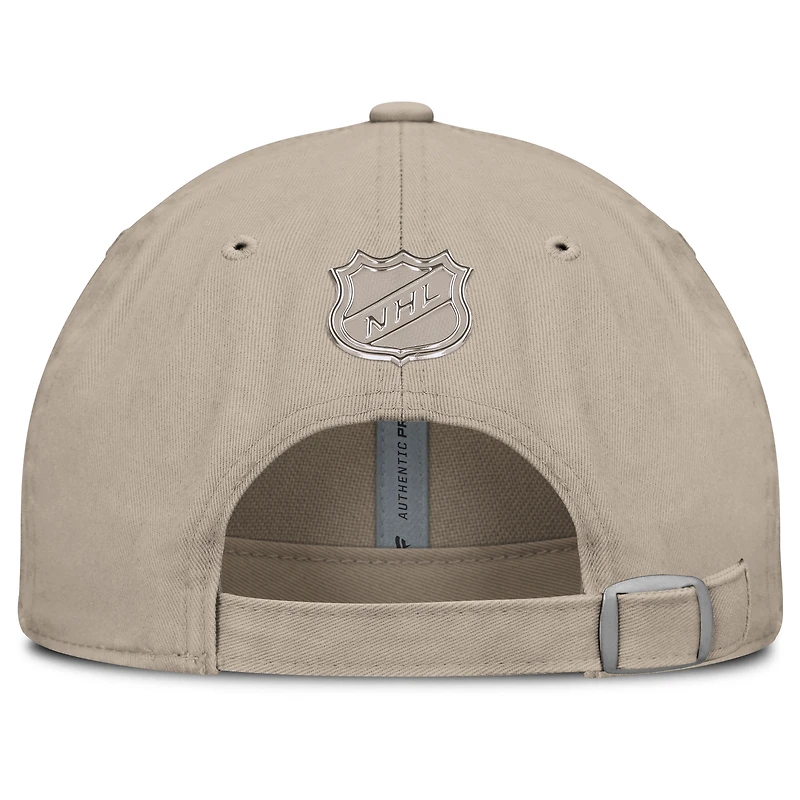 Men's Fanatics Tan Utah Mammoth Authentic Pro Road Adjustable Hat