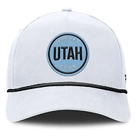 Men's Fanatics White Utah Hockey Club Rope A-Frame Adjustable Hat