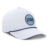 Men's Fanatics White Utah Hockey Club Rope A-Frame Adjustable Hat