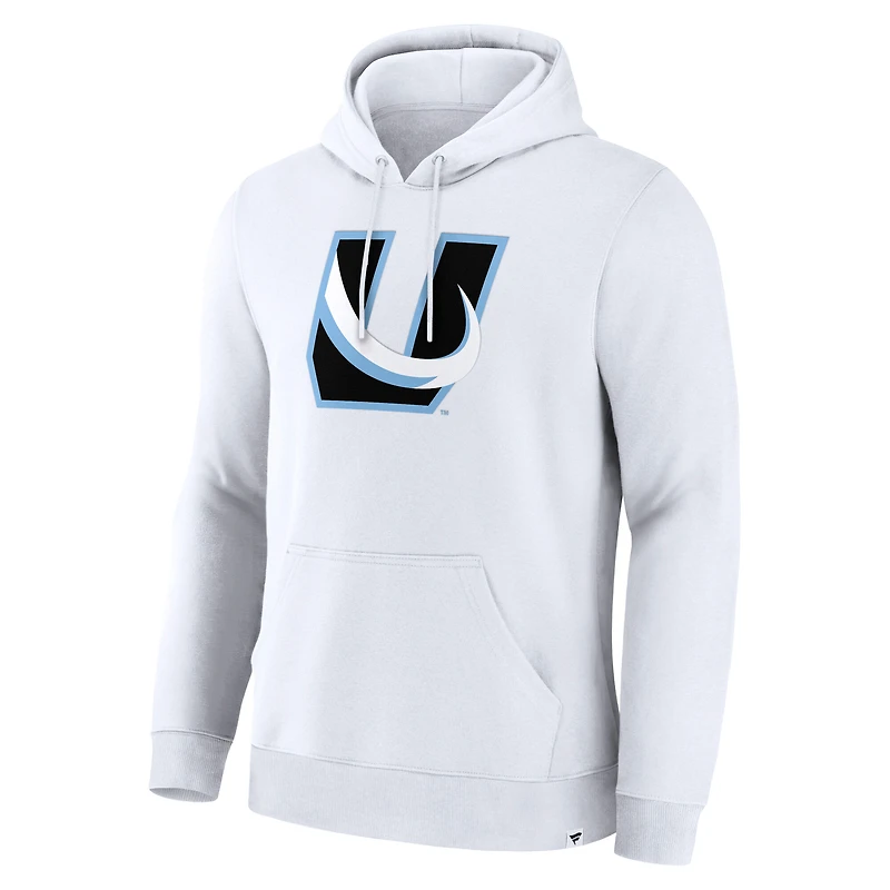 Sweat à capuche en polaire blanc Utah Mammoth Legacy avec logo alternatif pour homme