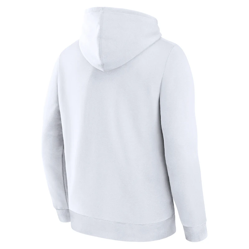 Sweat à capuche en polaire blanc Utah Mammoth Legacy avec logo alternatif pour homme