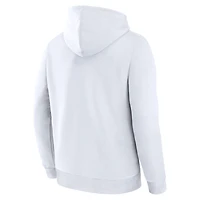 Sweat à capuche en polaire blanc Utah Mammoth Legacy avec logo alternatif pour homme
