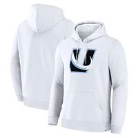 Sweat à capuche en polaire blanc Utah Mammoth Legacy avec logo alternatif pour homme