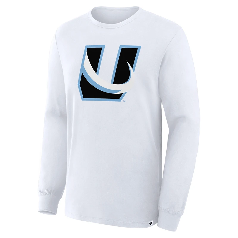 Men's Fanatics  White Utah Mammoth Alternate Logo Legacy Long Sleeve T-Shirt