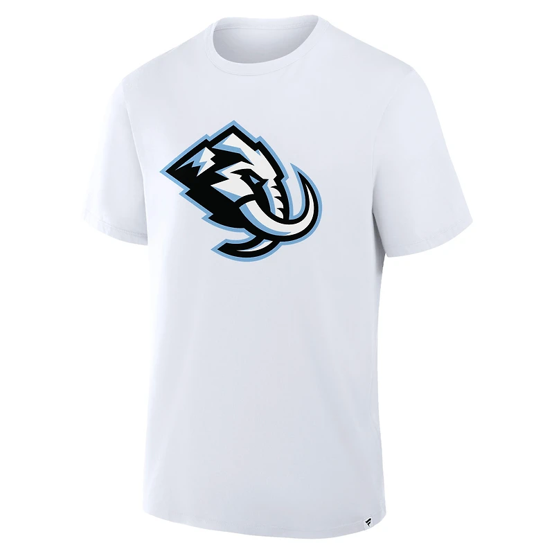 T-shirt blanc fanatiques pour homme avec logo principal Utah Mammoth Legacy