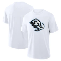 Men's Fanatics  White Utah Mammoth Primary Logo Stadium Slub T-Shirt
