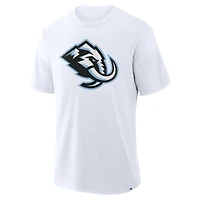 Men's Fanatics  White Utah Mammoth Primary Logo Stadium Slub T-Shirt