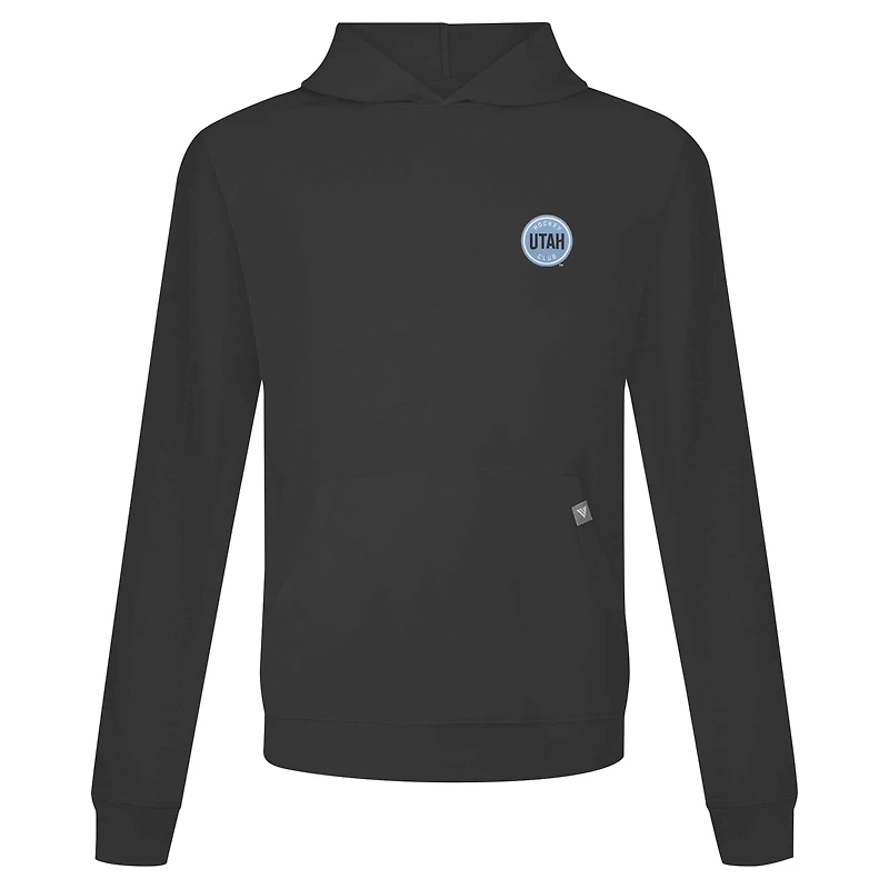 Men's Levelwear Black Utah Hockey Club Relay Core Logo Pullover Hoodie