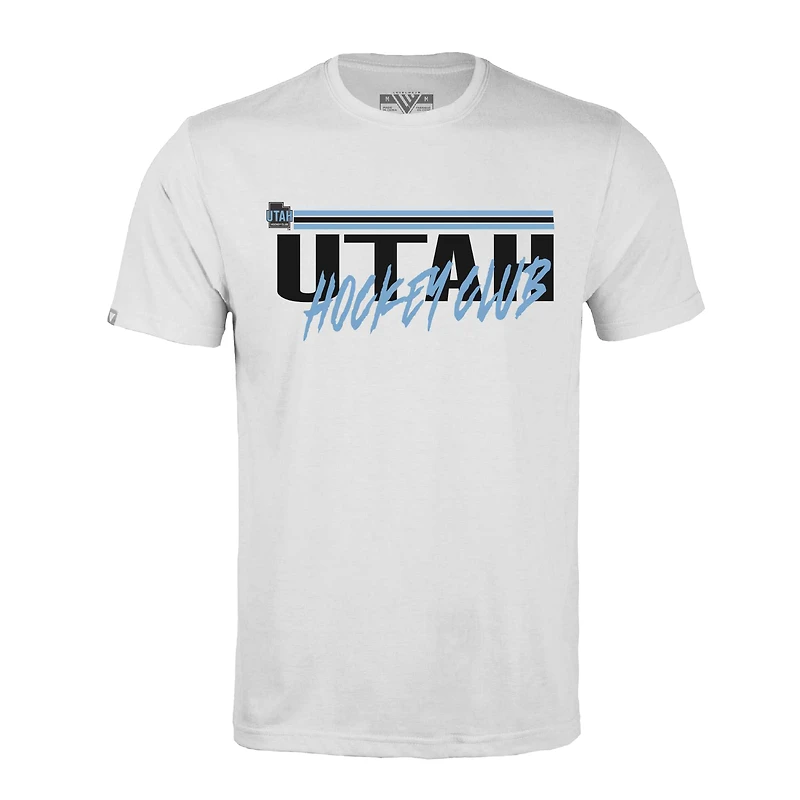 Men's Levelwear White Utah Hockey Club Richmond Etched T-Shirt