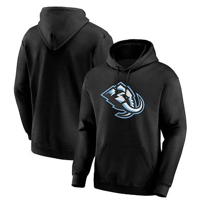 Sweat à capuche essentiel noir Utah Mammoth pour homme avec logo athlétique
