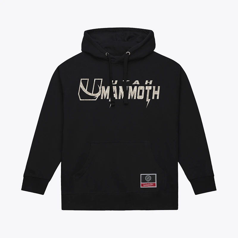 Men's Mitchell & Ness Black Utah Mammoth True Timber Camo Hoodie