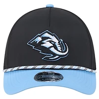 Men's New Era  Black/Light Blue Utah Mammoth 39THIRTY Two-Tone Featherweight M-Crown Flex Hat