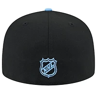 Casquette ajustée 59FIFTY Utah Mammoth Lockup pour homme, noir/bleu clair, saison 1