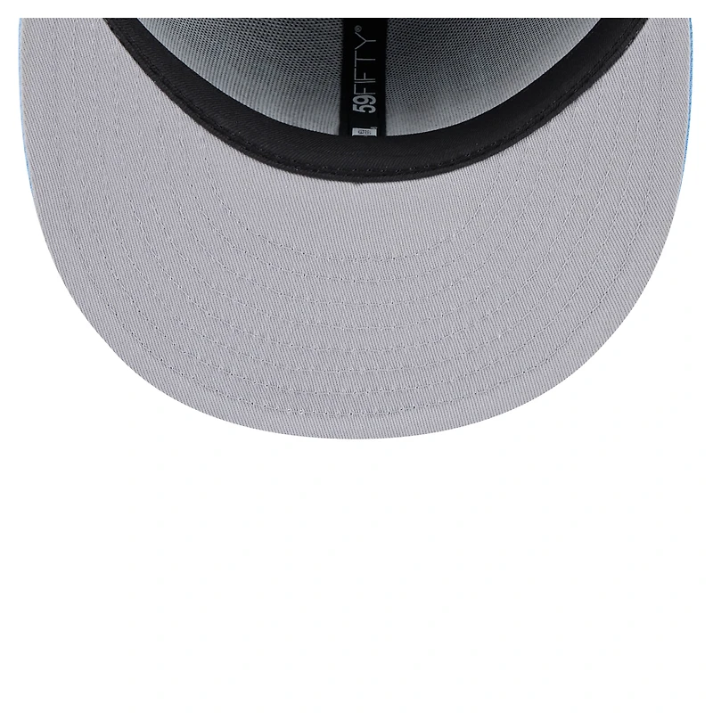 Casquette ajustée 59FIFTY Utah Mammoth Lockup pour homme, noir/bleu clair, saison 1