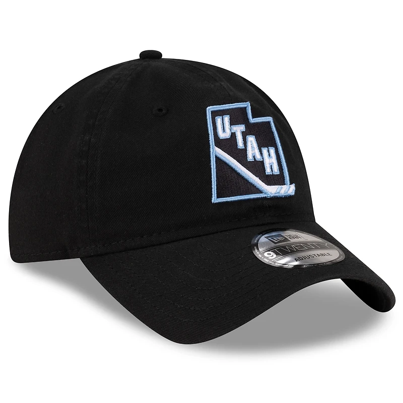 Men's New Era Black Utah Mammoth 9TWENTY Adjustable Hat