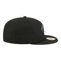 Men's New Era Black Utah Mammoth Color Pop 59FIFTY Fitted Hat