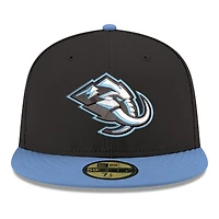 Men's New Era  Black Utah Mammoth Core Logo Two-Tone 59FIFTY Fitted Hat