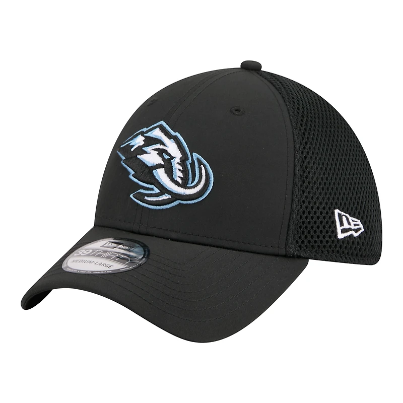 Men's New Era  Black Utah Mammoth Logo 39THIRTY Flex Hat