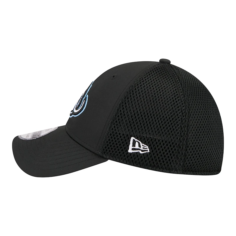 Men's New Era  Black Utah Mammoth Logo 39THIRTY Flex Hat