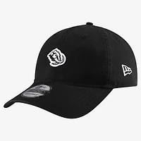 Casquette ajustable New Era noire pour homme avec écusson mascotte Utah Mammoth 9TWENTY