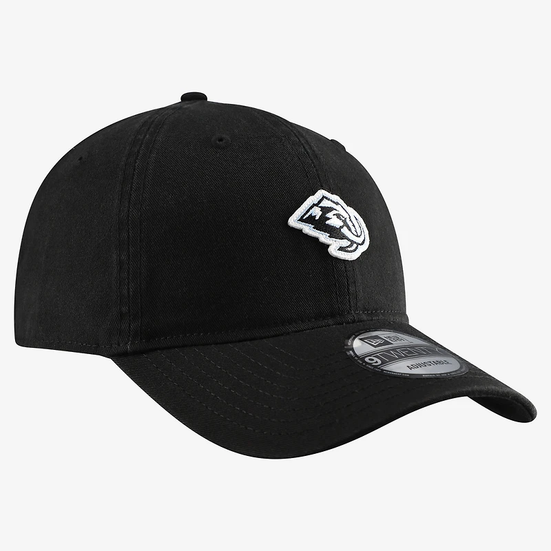 Casquette ajustable New Era noire pour homme avec écusson mascotte Utah Mammoth 9TWENTY