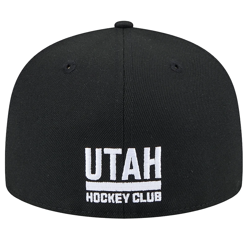 Casquette ajustée 59FIFTY noire New Era Utah Mammoth State Shape 1ère saison pour homme
