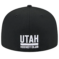 Casquette ajustée 59FIFTY noire New Era Utah Mammoth State Shape 1ère saison pour homme