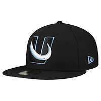 Men's New Era  Black Utah Mammoth Team Secondary 59FIFTY Fitted Hat