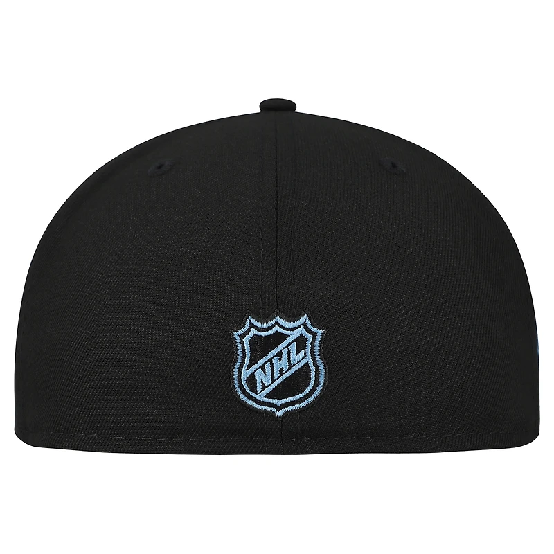 Men's New Era  Black Utah Mammoth Team Secondary 59FIFTY Fitted Hat