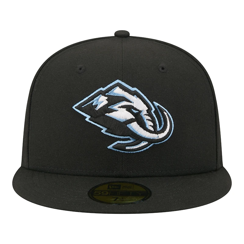Casquette ajustée New Era Utah Mammoth Zamboni 59FIFTY noire pour homme
