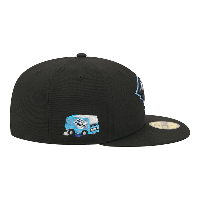 Men's New Era  Black Utah Mammoth Zamboni 59FIFTY Fitted Hat