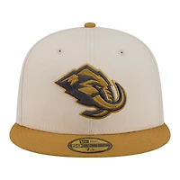 Men's New Era  Cream/Tan Utah Mammoth Colorpack Two-Tone 59FIFTY Fitted Hat