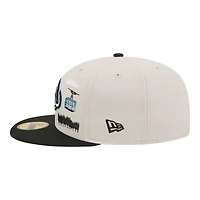 Men's New Era  Tan/Black Utah Mammoth Localized City Icon 59FIFTY Fitted Hat