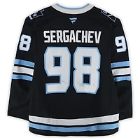 Mikhail Sergachev Utah Mammoth Game-Used #98 Black Set 2 Jersey Worn During Games Played Between January 11 and March 26, 2026