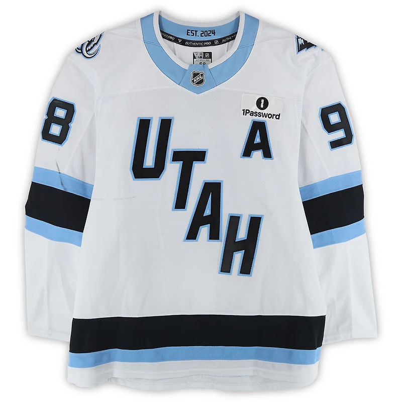 Mikhail Sergachev Utah Mammoth Game-Used #98 White Set 2 Jersey Worn During Games Played Between December 14, 2025 and March 28, 2026