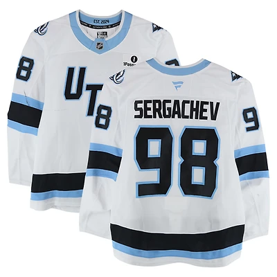 Mikhail Sergachev Utah Mammoth Game-Used #98 White Set 2 Jersey Worn During Games Played Between December 14, 2025 and March 28, 2026