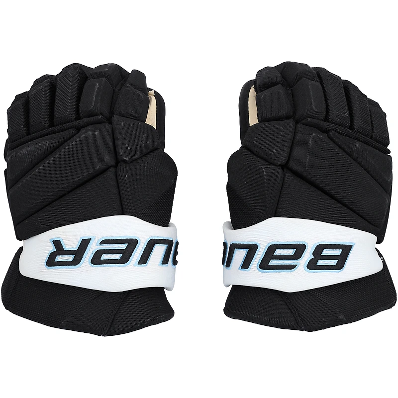 Nick DeSimone Utah Mammoth Game-Used Black Bauer Gloves from the 2025-26 NHL Season - NF70443016-17