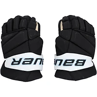 Nick DeSimone Utah Mammoth Game-Used Black Bauer Gloves from the 2025-26 NHL Season - NF70443016-17