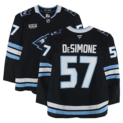 Maillot noir n° 57 porté par Nick DeSimone (Utah Mammoth) lors de matchs disputés entre le 11 janvier et le 26 mars 2026.
