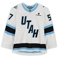 Nick DeSimone Utah Mammoth Game-Used #57 White Set 1 Jersey from Multiple Games Between October 9 & December 6, 2025