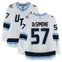 Nick DeSimone Utah Mammoth Game-Used #57 White Set 2 Jersey Worn During Games Played Between December 14, 2025 and March 28, 2026