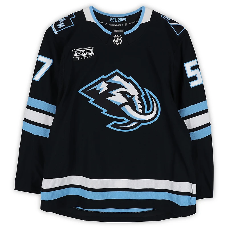 Nick DeSimone Utah Mammoth Player-Issued #57 Black Authentic Pro Jersey from the 2026 Stanley Cup Playoffs