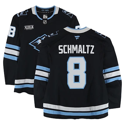 Maillot noir n° 8 de Nick Schmaltz (Utah Mammoth), porté lors de matchs entre le 11 janvier et le 26 mars 2026.
