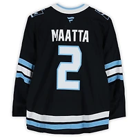 Olli Maatta Utah Mammoth Player-Issued #2 Black Authentic Pro Jersey from the 2026 Stanley Cup Playoffs