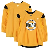 Maillot jaune officiel de l'équipe du Utah Hockey Club pour la saison 2024-2025 de la LNH